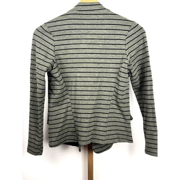 NWOT Anthropologie Dolan Knit Blazer Olive w/ Black Stripes Sz XS PETITE - Picture 2 of 5